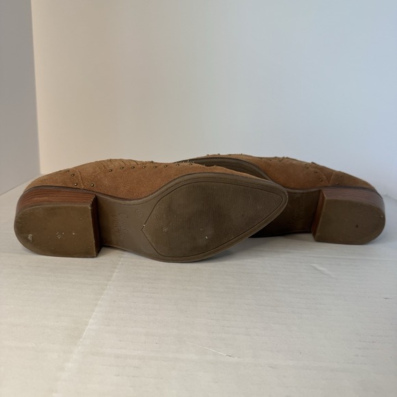 Crown‎ Vintage Women's Boots Bootie size 9 M Kavita Western Shoe Studded Brown - Picture 7 of 9